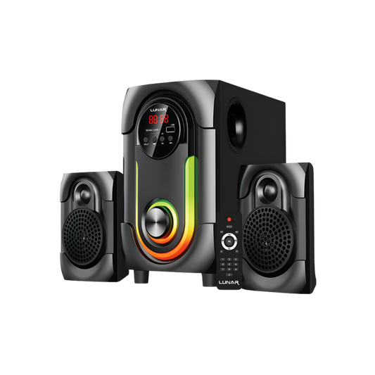 LUNAR - ALPHA - 2.1 Speaker System With Bluetooth, USB & Remote Control