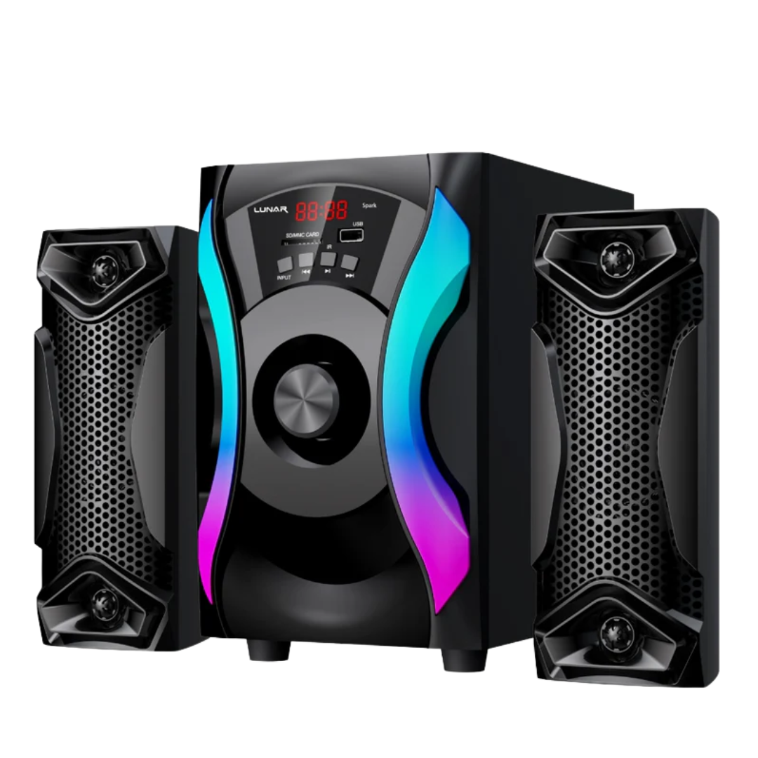 LUNAR - SPARK - 2.1 Speaker System With Bluetooth, USB & Remote Control