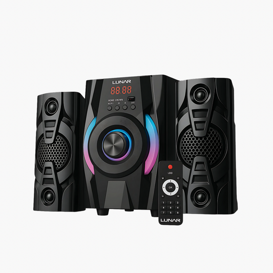 LUNAR - BLADE PLUS - 2.1 Speaker System with Bluetooth, USB & Remote Control