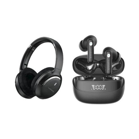 Lunar Wireless Headphone & Earbuds Combo | Best Value Deal