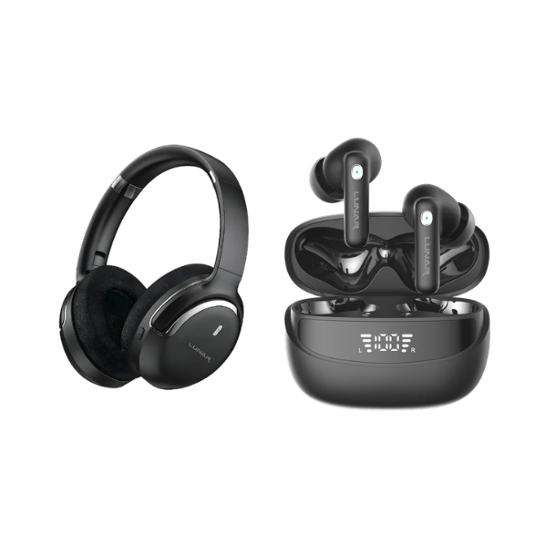 Lunar Wireless Headphone & Earbuds Combo | Best Value Deal
