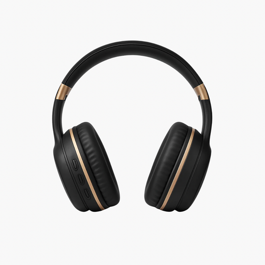 Lunar Ace - Wireless - Bluetooth - Rechargeable - Headphone with Mic for calling - Headset for Mobile and PC Users (Black)