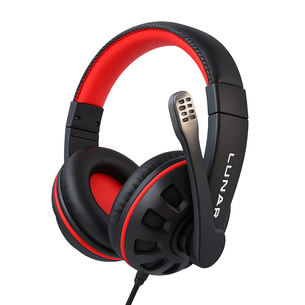 Lunar Mars Wired Gaming Headphone with Mic - For Mobile , PC ,Tablets, Laptop, PS4, PS5, Xbox One
