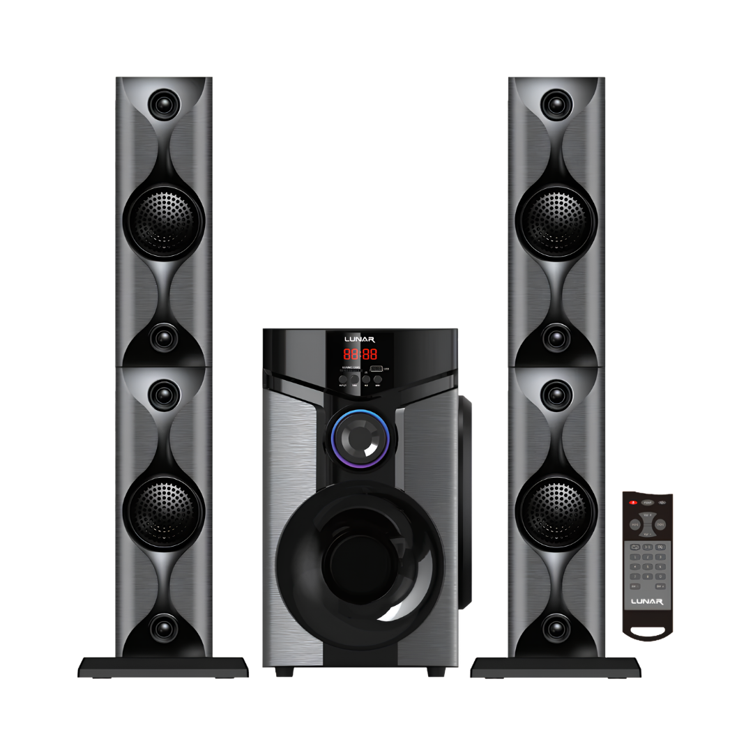 LUNAR - BEAT - 2.1 Speaker System With Bluetooth, USB & Remote Control
