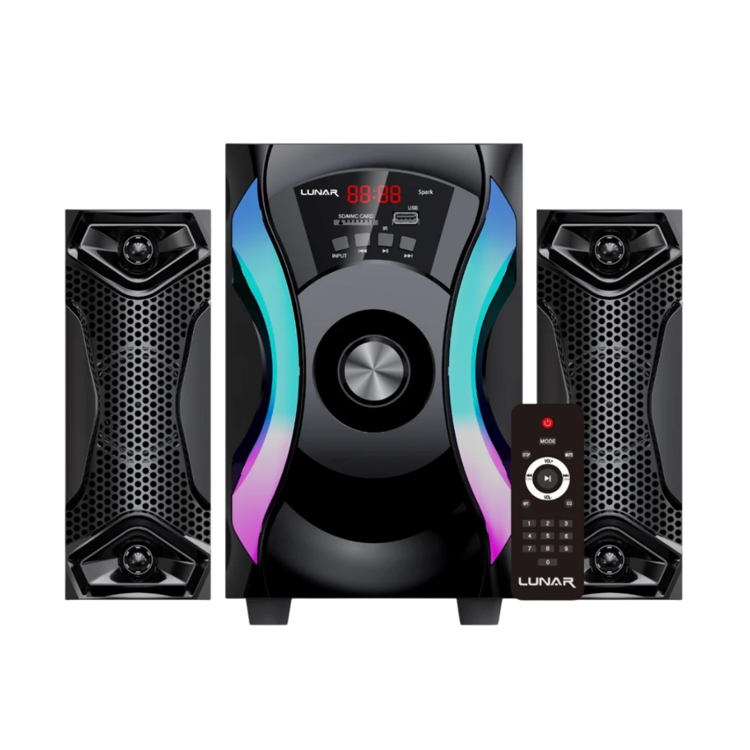 LUNAR - SPARK - 2.1 Speaker System With Bluetooth, USB & Remote Control