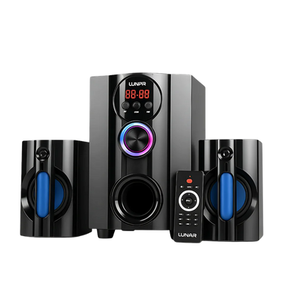 LUNAR - AQUA - 2.1 Speaker System With Bluetooth, USB & Remote Control