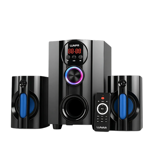 LUNAR - AQUA - 2.1 Speaker System With Bluetooth, USB & Remote Control