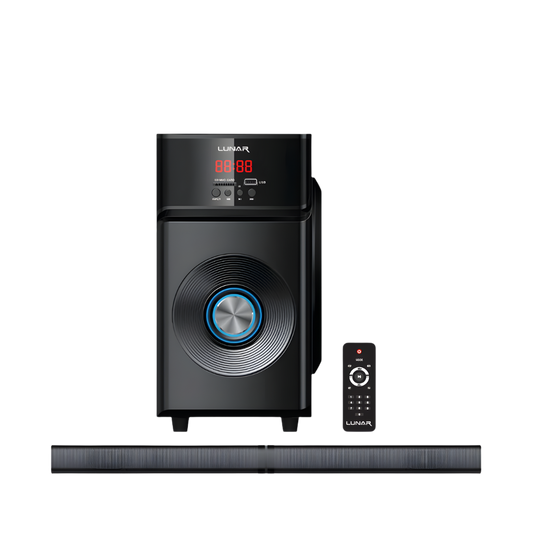 LUNAR - FLEX BAR - 2.1 Speaker System With Bluetooth, USB & Remote Control