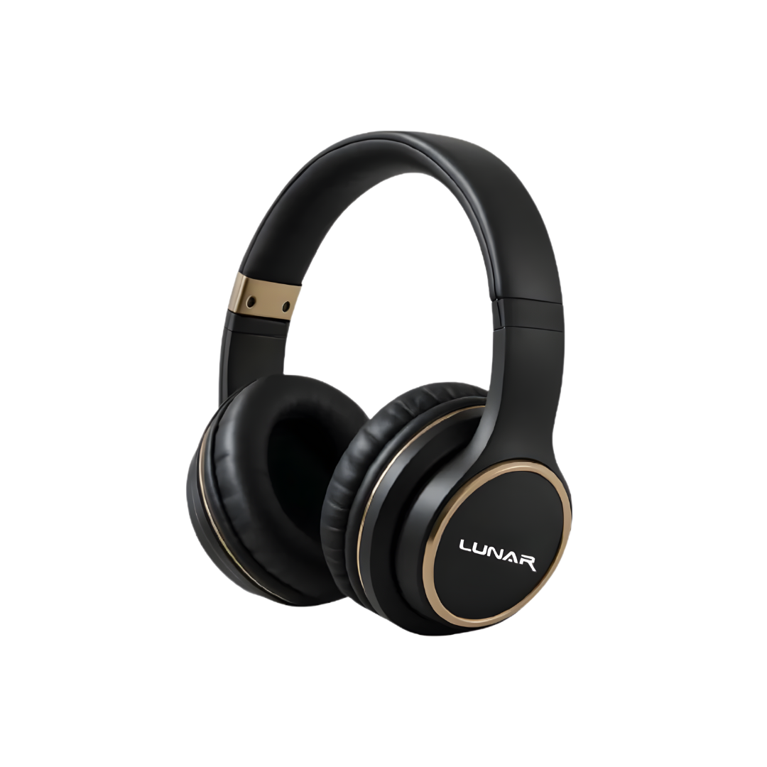 Lunar Ace Wireless Bluetooth Rechargeable Headphone with Mic for calling - Headset for Mobile and PC Users