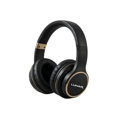 Lunar Ace Wireless Bluetooth Rechargeable Headphone with Mic for calling - Headset for Mobile and PC Users