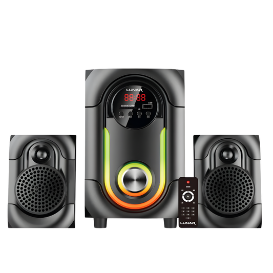 LUNAR - ALPHA - 2.1 Speaker System With Bluetooth, USB & Remote Control