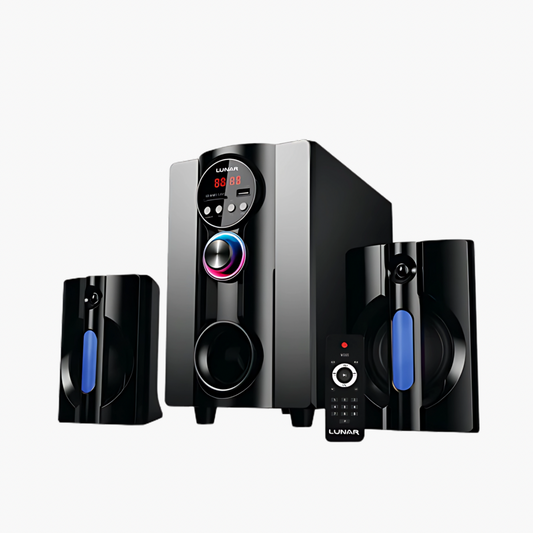 LUNAR - AQUA - 2.1 Speaker System  with Bluetooth, USB & Remote Control