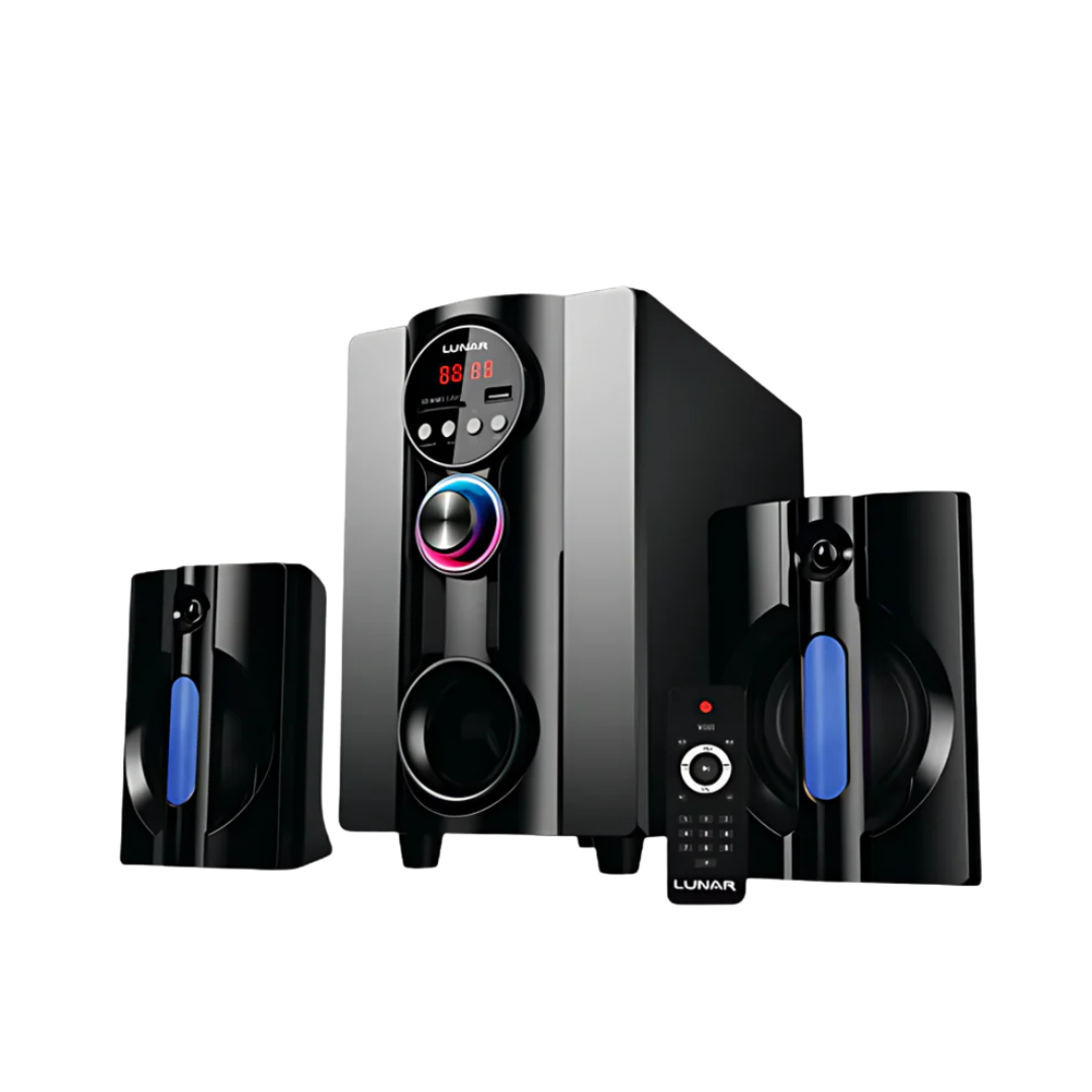 LUNAR - AQUA - 2.1 Speaker System With Bluetooth, USB & Remote Control