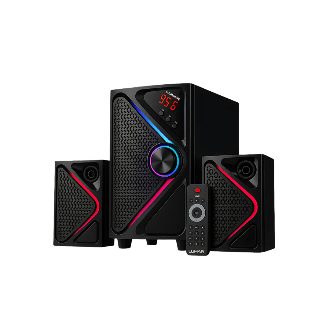 LUNAR - BLAST - 2.1 Speaker System With Bluetooth, USB & Remote Control