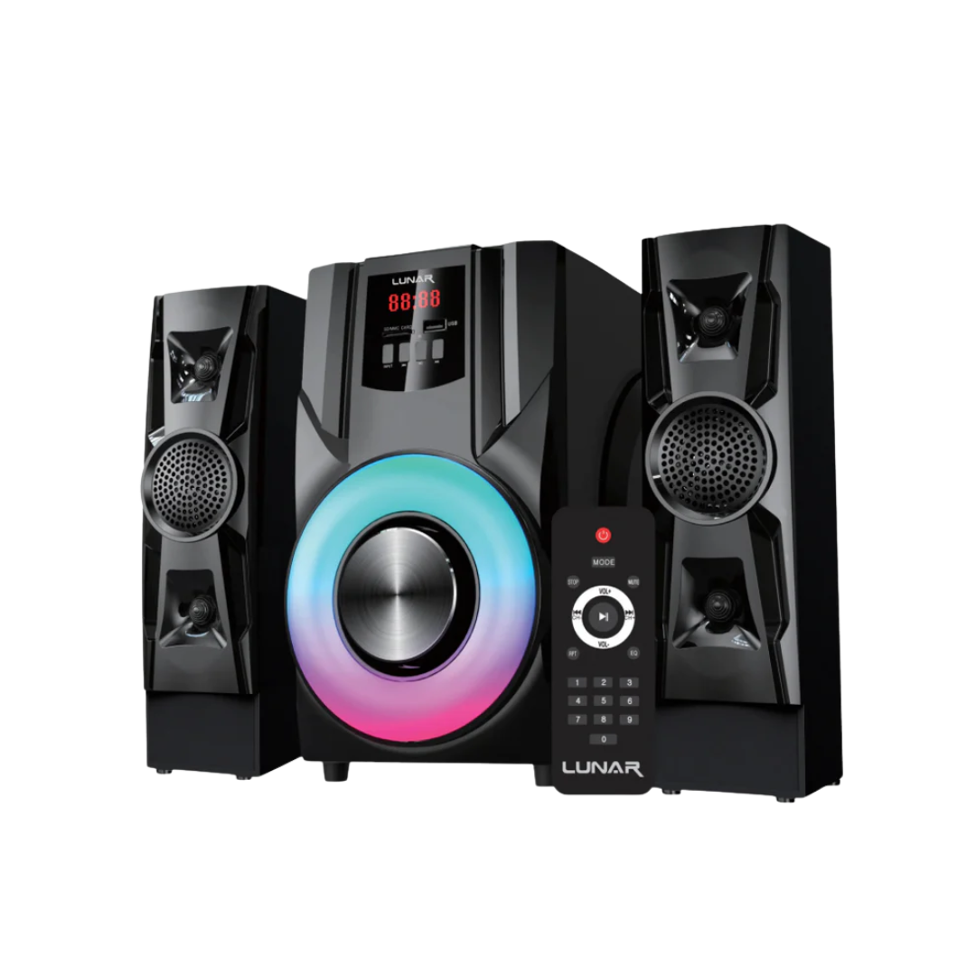 LUNAR - FUSION - 2.1 Speaker System With Bluetooth, USB & Remote Control