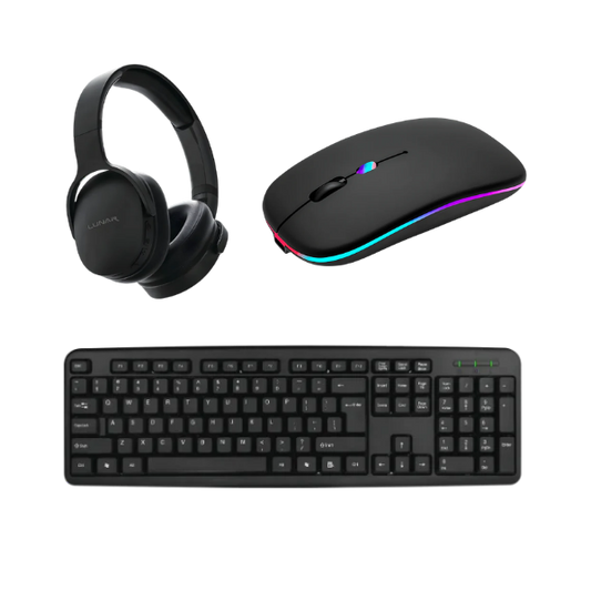 Lunar Mouse, Keyboard & Headphone Combo | Best Value Deal