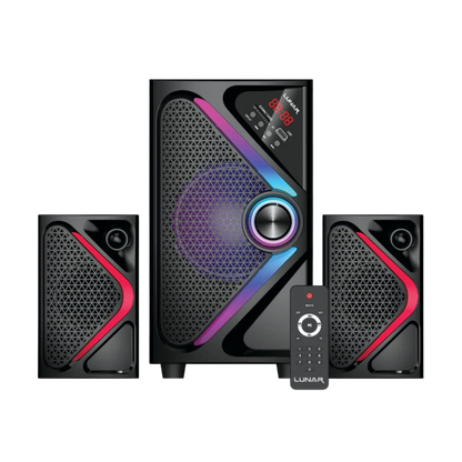 LUNAR - BLAST - 2.1 Speaker System With Bluetooth, USB & Remote Control