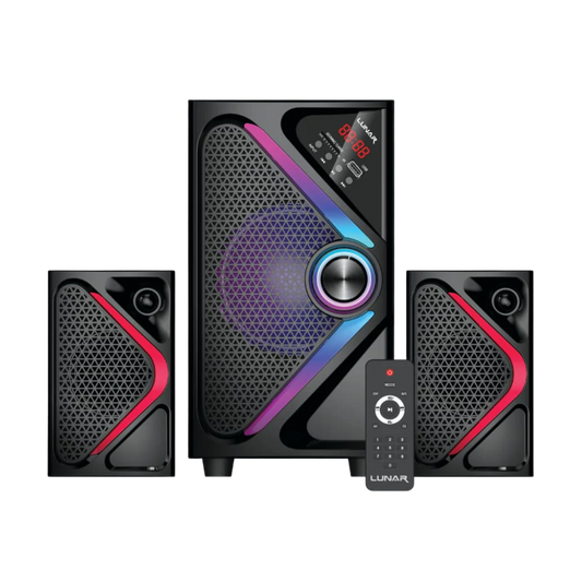 LUNAR - BLAST - 2.1 Speaker System With Bluetooth, USB & Remote Control