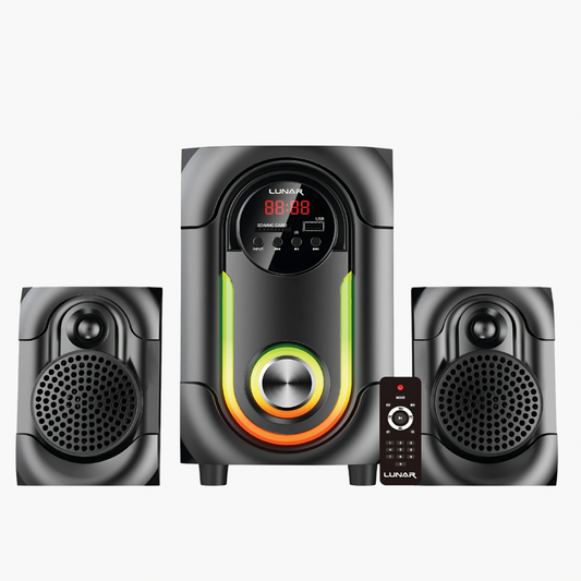 LUNAR - ALPHA - 2.1 Speaker System  with Bluetooth, USB & Remote Control