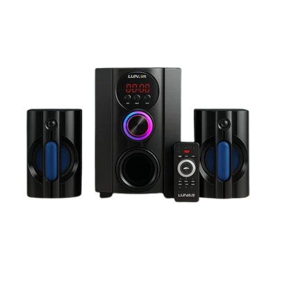 LUNAR - AQUA - 2.1 Speaker System With Bluetooth, USB & Remote Control