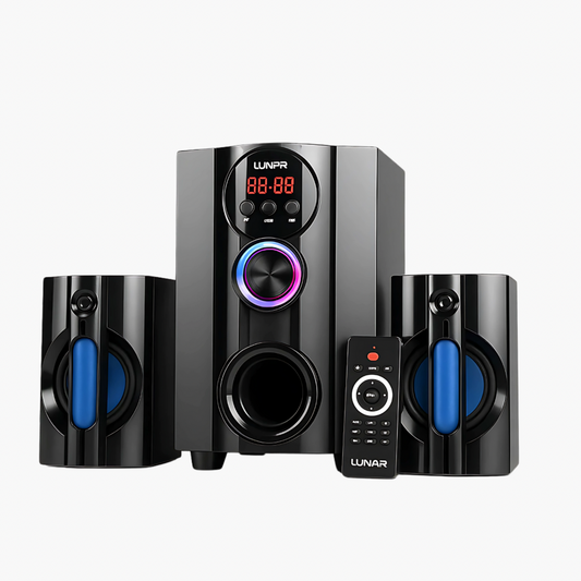 LUNAR - AQUA - 2.1 Speaker System  with Bluetooth, USB & Remote Control