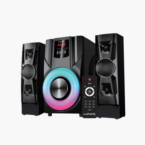LUNAR - FUSION - 2.1 Speaker System  with Bluetooth, USB & Remote Control