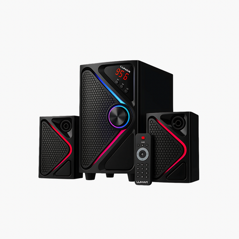 LUNAR - BLAST - 2.1 Speaker System  with Bluetooth, USB & Remote Control