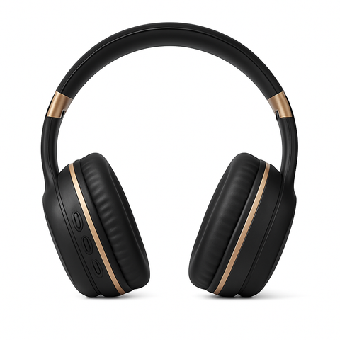 Lunar Ace - Wireless - Bluetooth - Rechargeable - Headphone with Mic for calling - Headset for Mobile and PC Users (Black)