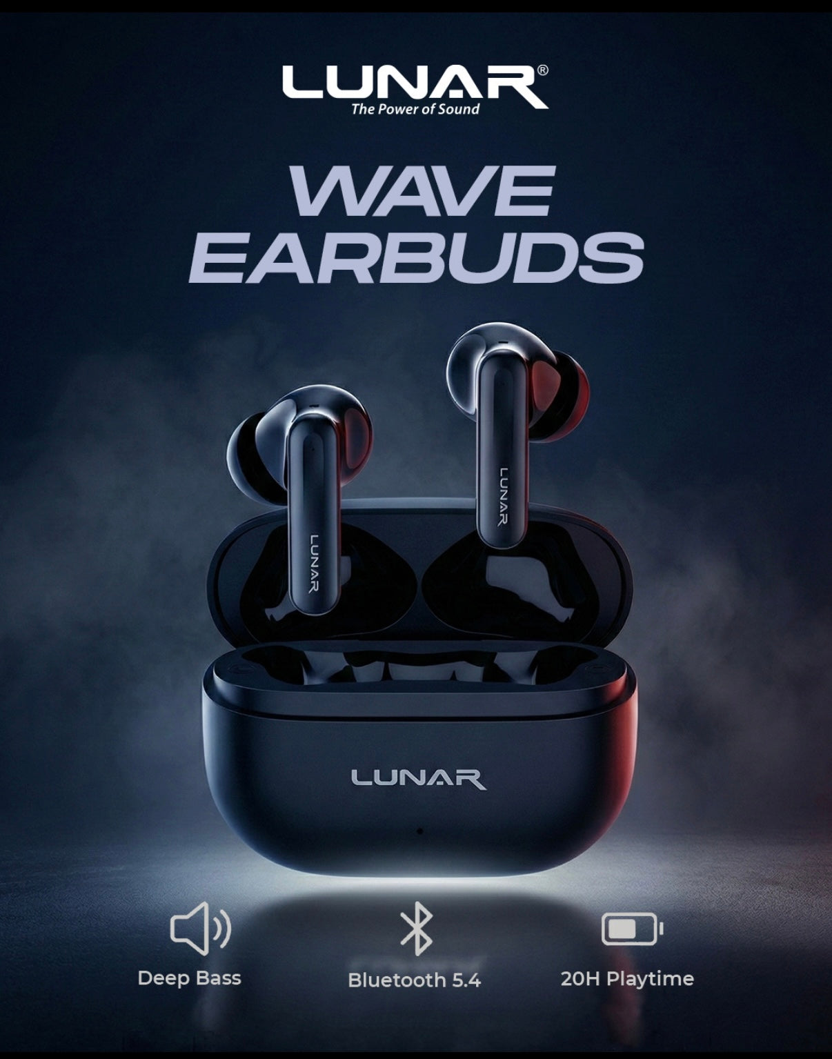 Lunar Wave Wireless Earbuds