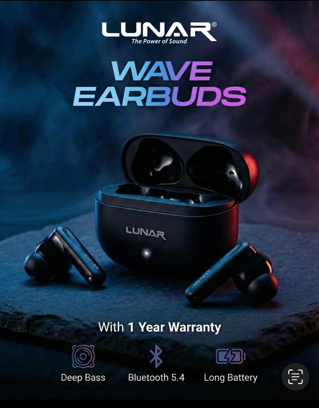 Lunar Wave Wireless Earbuds