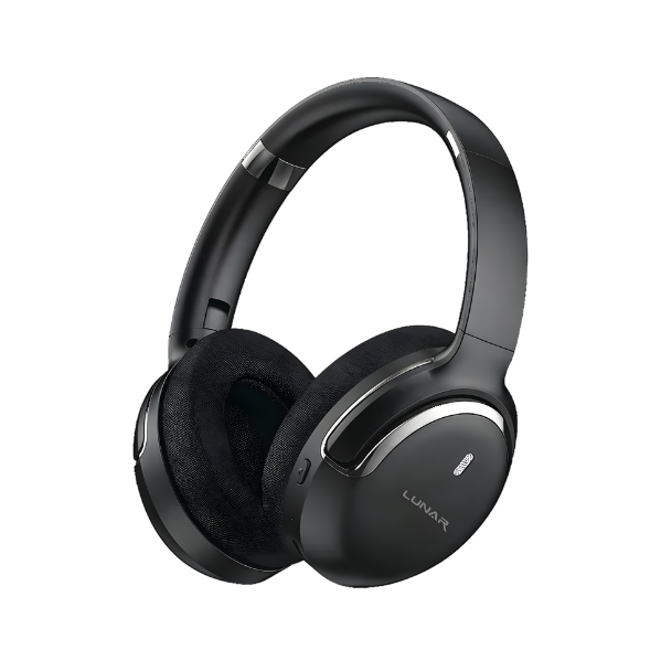 Lunar Vybe Wireless Bluetooth Headphones Over-Ear with Dynamic Sound, 10H Playtime & USB-C Charging