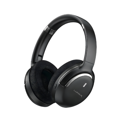 Lunar Vybe Wireless Bluetooth Headphones Over-Ear with Dynamic Sound, 10H Playtime & USB-C Charging