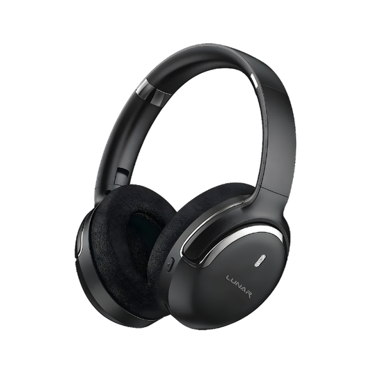 Lunar Vybe Wireless Bluetooth Headphones Over-Ear with Dynamic Sound, 10H Playtime & USB-C Charging