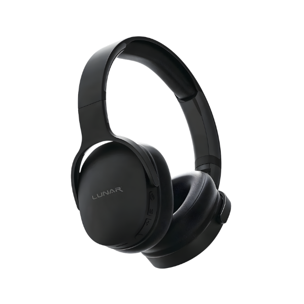 Lunar Zync Wireless Bluetooth Headphones Over-Ear with Deep Bass, 10H Playtime, USB-C Charging & AUX Support