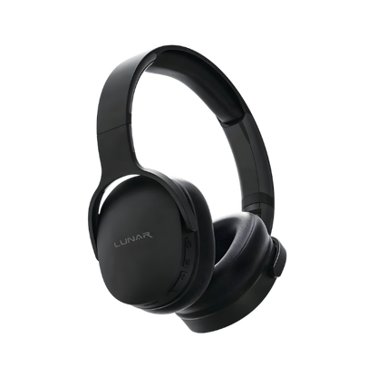 Lunar Zync Wireless Bluetooth Headphones Over-Ear with Deep Bass, 10H Playtime, USB-C Charging & AUX Support