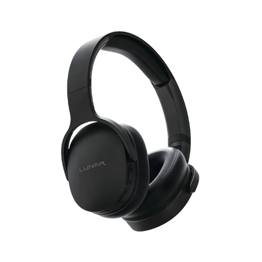 Lunar Zync Wireless Bluetooth Headphones Over-Ear with Deep Bass, 10H Playtime, USB-C Charging & AUX Support