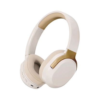 Lunar Zync Wireless Bluetooth Headphones Over-Ear with Deep Bass, 10H Playtime, USB-C Charging & AUX Support