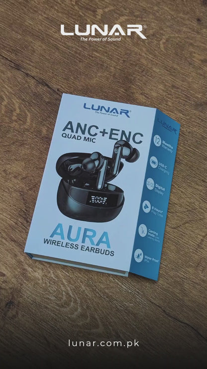 Lunar Aura Wireless Earbuds ANC + ENC