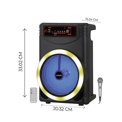 LR-801 Portable Trolley Bluetooth Speaker with FM Radio, USB & SD Card Support